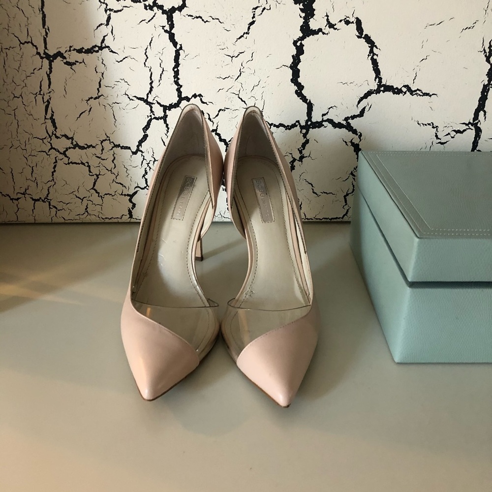 BCBGeneration tricky pumps, blush color, 8Us